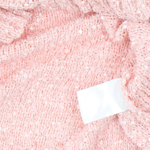 Inspire Collection Women’s Pink Chunky Knit L Pullover Jumper