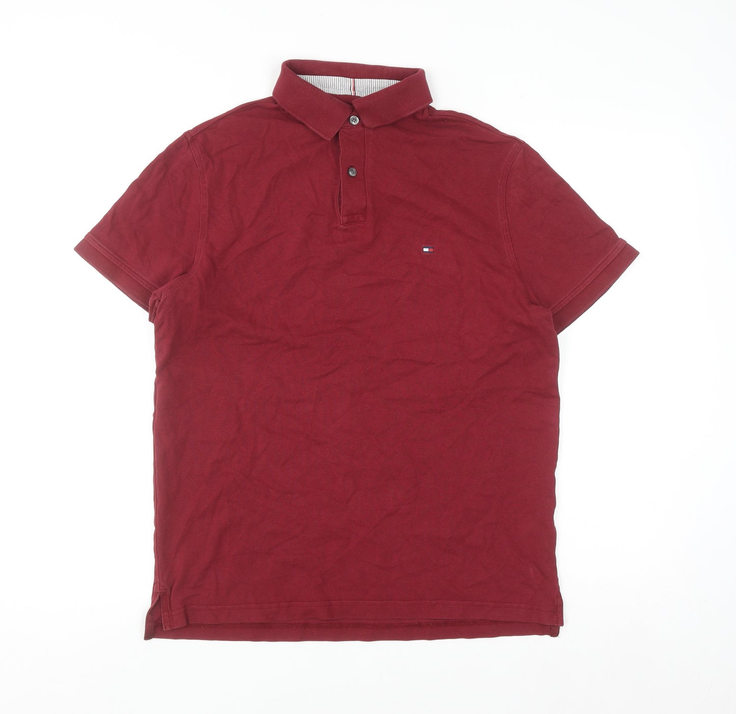 Tommy Hilfiger Men's Red Regular Fit 1985 Polo Shirt Size M
