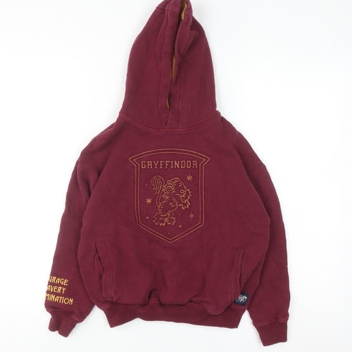 Marks and Spencer Boys Burgundy Gryffindor Pullover Hoodie 8-9 Years