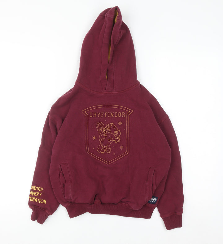 Marks and Spencer Boys Burgundy Gryffindor Pullover Hoodie 8-9 Years