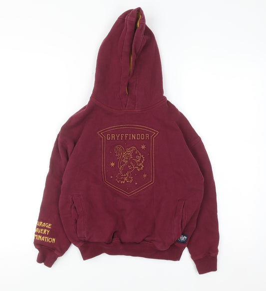 Marks and Spencer Boys Burgundy Gryffindor Pullover Hoodie 8-9 Years