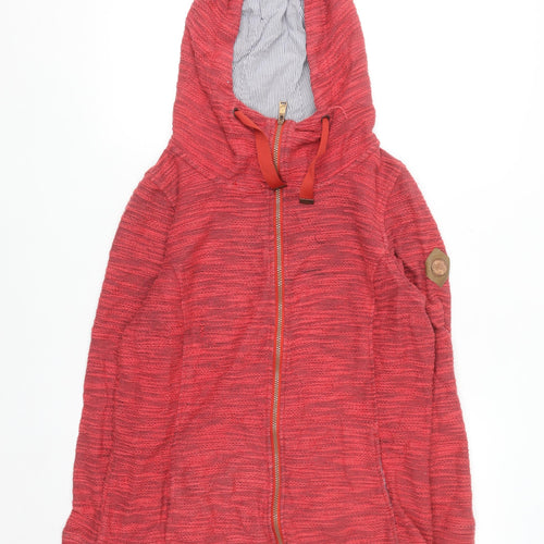 Regatta Great Outdoors Womens Red Full Zip Hooded Sweatshirt Size 12