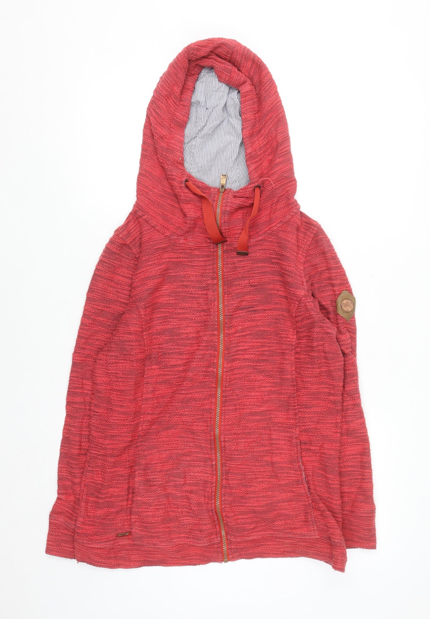 Regatta Great Outdoors Womens Red Full Zip Hooded Sweatshirt Size 12