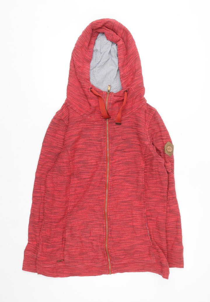 Regatta Great Outdoors Womens Red Full Zip Hooded Sweatshirt Size 12