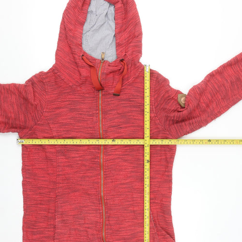 Regatta Great Outdoors Womens Red Full Zip Hooded Sweatshirt Size 12
