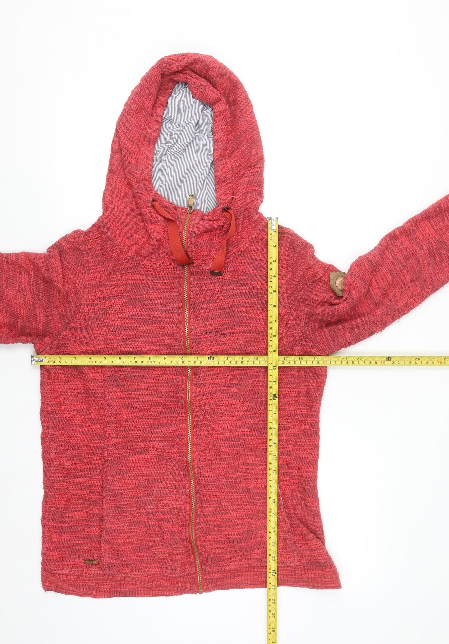Regatta Great Outdoors Womens Red Full Zip Hooded Sweatshirt Size 12