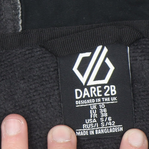 Dare 2B Womens Grey Full Zip Hooded Sweatshirt UK 10