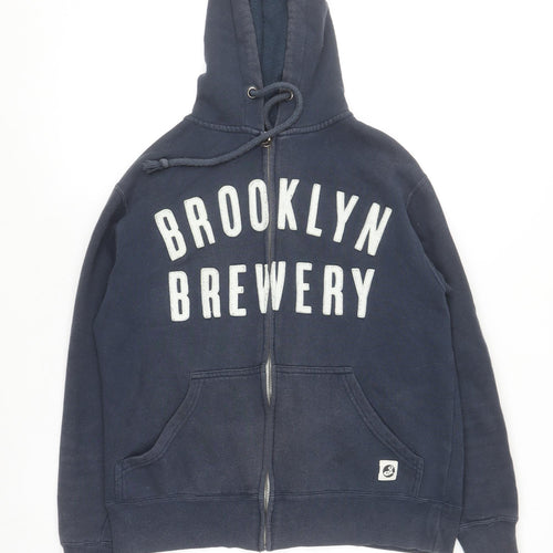 Brooklyn Brewery Navy Blue Women's Small Full Zip Hoodie