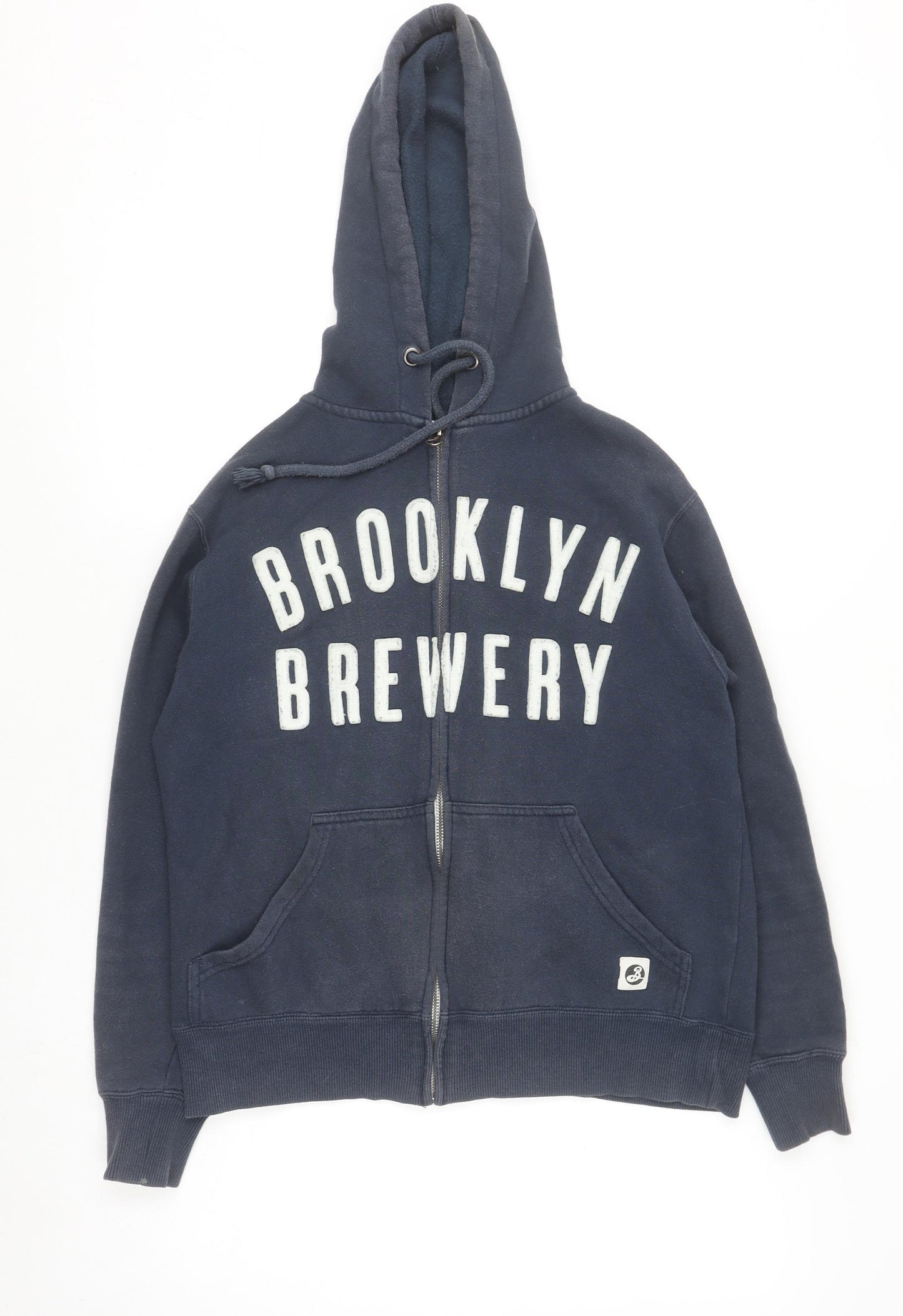 Brooklyn Brewery Navy Blue Women's Small Full Zip Hoodie