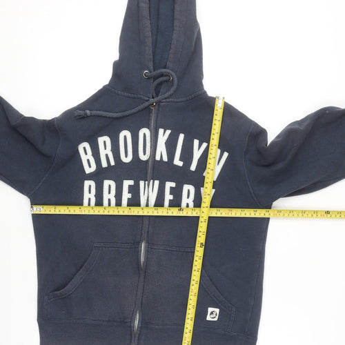 Brooklyn Brewery Navy Blue Women's Small Full Zip Hoodie