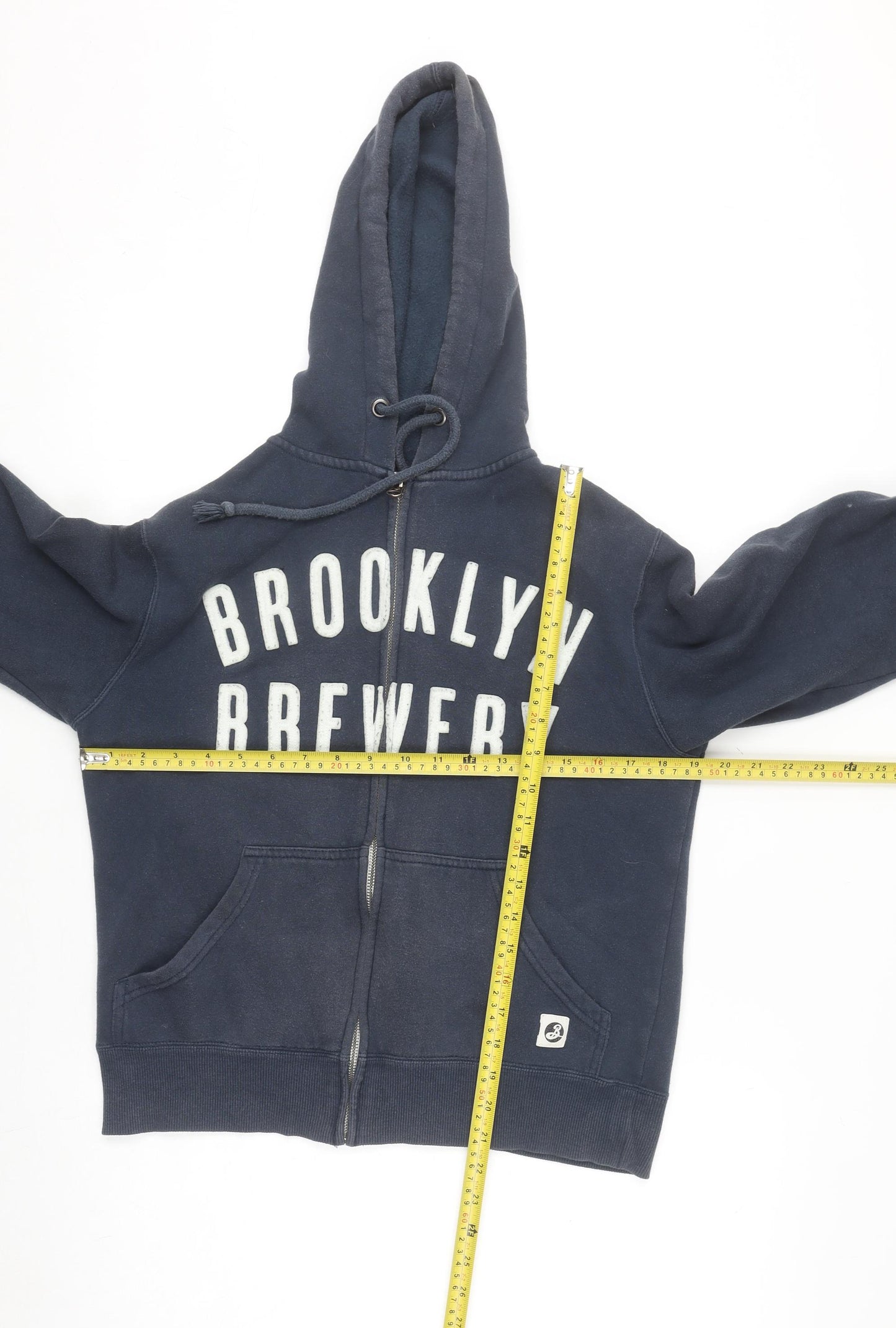 Brooklyn Brewery Navy Blue Women's Small Full Zip Hoodie
