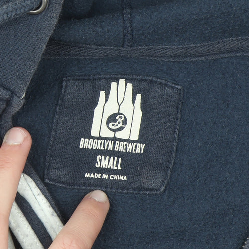 Brooklyn Brewery Navy Blue Women's Small Full Zip Hoodie