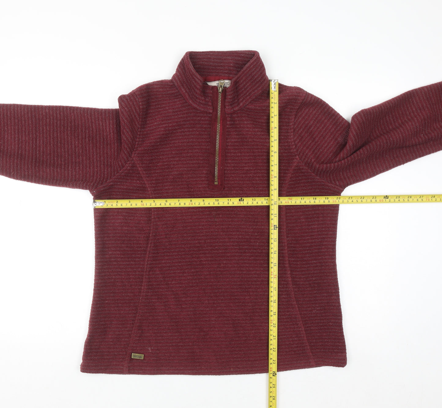 Regatta Women's Burgundy 1/2 Zip Fleece Pullover UK 10