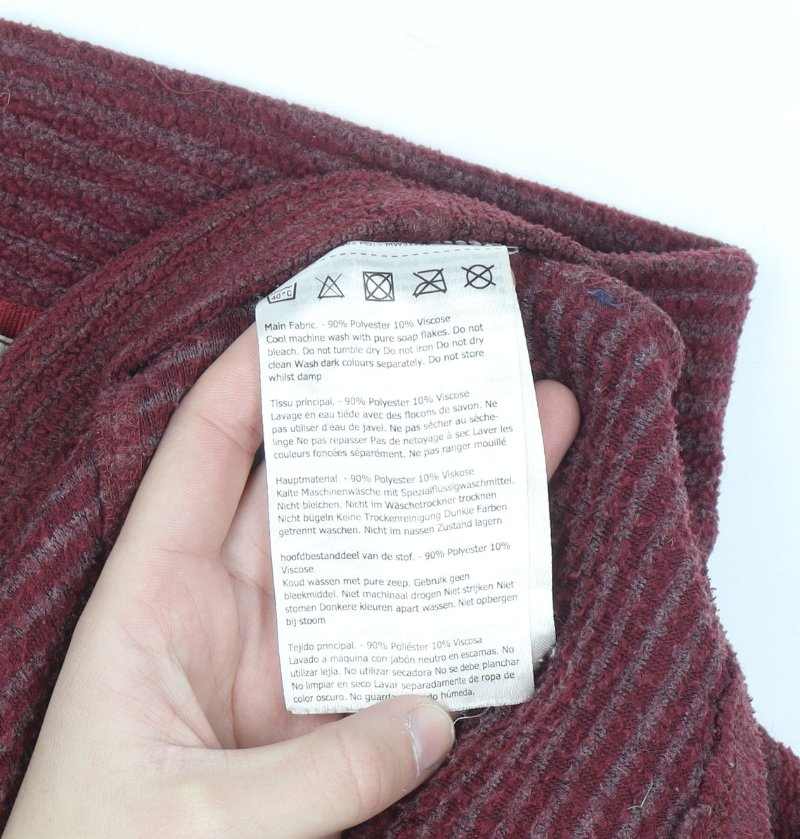 Regatta Women's Burgundy 1/2 Zip Fleece Pullover UK 10