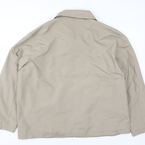 James Pringle Men's Beige 2XL Full Zip Lined Jacket