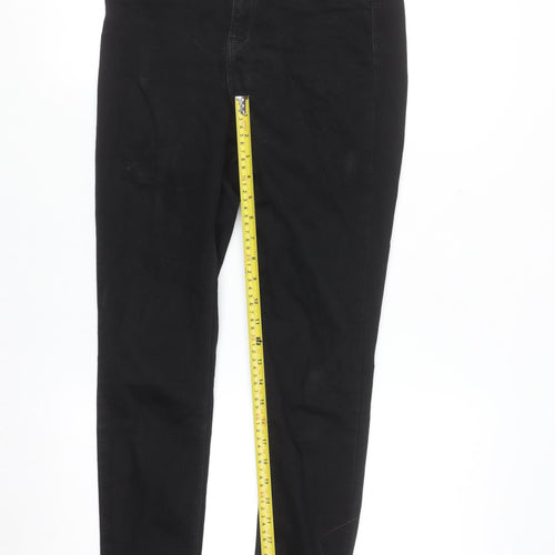River Island Womens Black Skinny Jeans Size 10 Slim Fit Stretch
