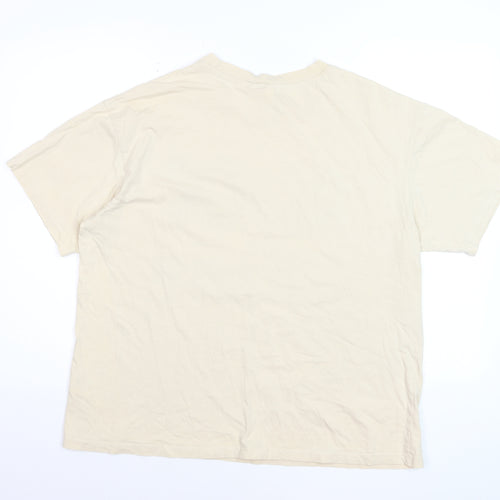 H&M Men Beige AC/DC Live World Tour '79 Band Graphic T-Shirt M