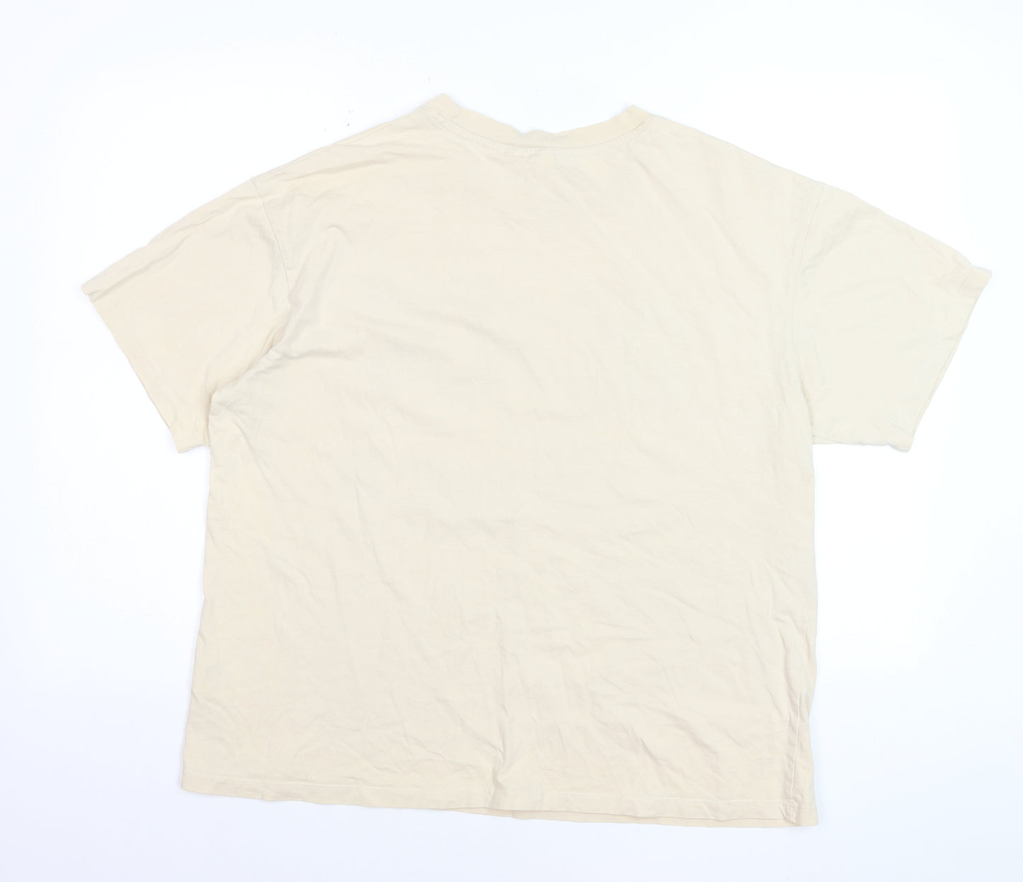 H&M Men Beige AC/DC Live World Tour '79 Band Graphic T-Shirt M