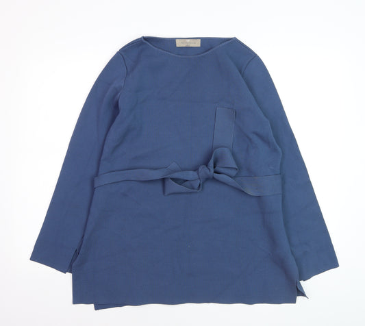 Paul Costelloe Living Blue Women's L Belted Tunic Jumper