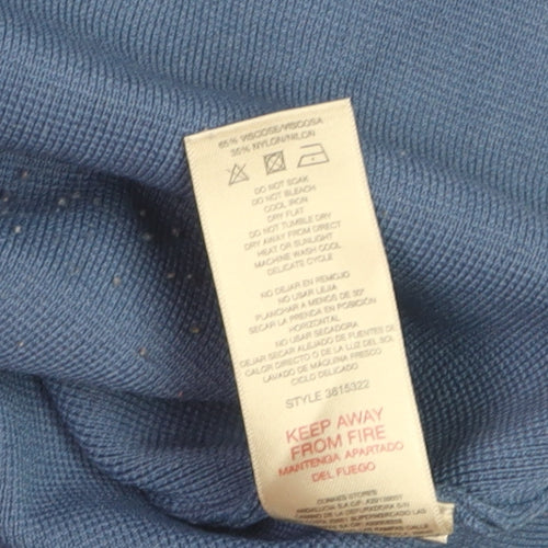 Paul Costelloe Living Blue Women's L Belted Tunic Jumper