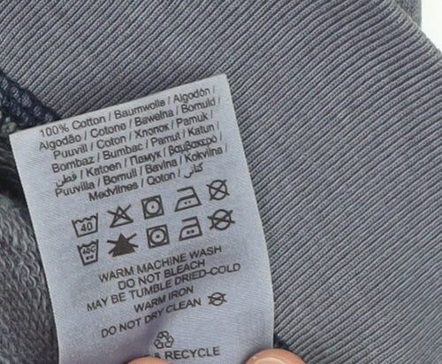 Jack & Jones Boys Grey Pullover Graphic Print Cotton Jumper 10 Years