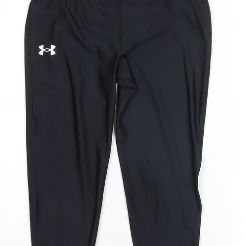 Under Armour Boys Black XL 15-16 Years Compression Leggings Activewear Trousers