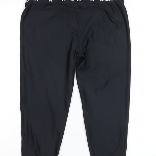 Under Armour Boys Black XL 15-16 Years Compression Leggings Activewear Trousers