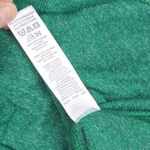 Savida Women's Green Mock Neck Ruffle Sleeve Pullover Jumper Size 12