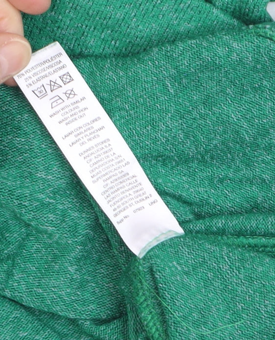Savida Women's Green Mock Neck Ruffle Sleeve Pullover Jumper Size 12