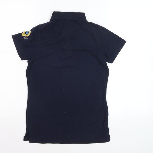 Pro RTX Boys Blue XS Polo Shirt Short Sleeve Cotton Blend