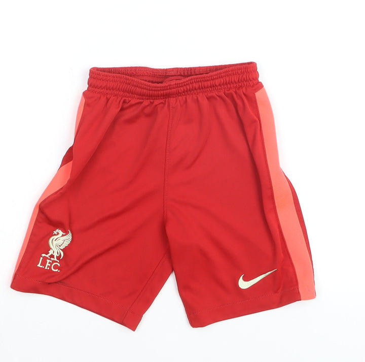 Nike Boys Red Liverpool FC Dri-FIT Football Shorts Size 6-7 Years