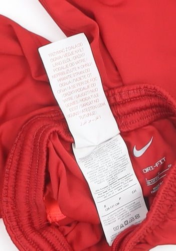 Nike Boys Red Liverpool FC Dri-FIT Football Shorts Size 6-7 Years