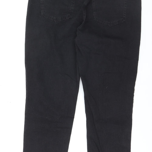 Dunnes Stores Women’s Black Mom Jeans Size 16 High Rise Stretch Denim