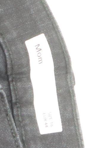 Dunnes Stores Women’s Black Mom Jeans Size 16 High Rise Stretch Denim