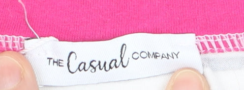 The Casual Company Women’s Multicoloured Striped Long Sleeve Cotton T-Shirt Size M