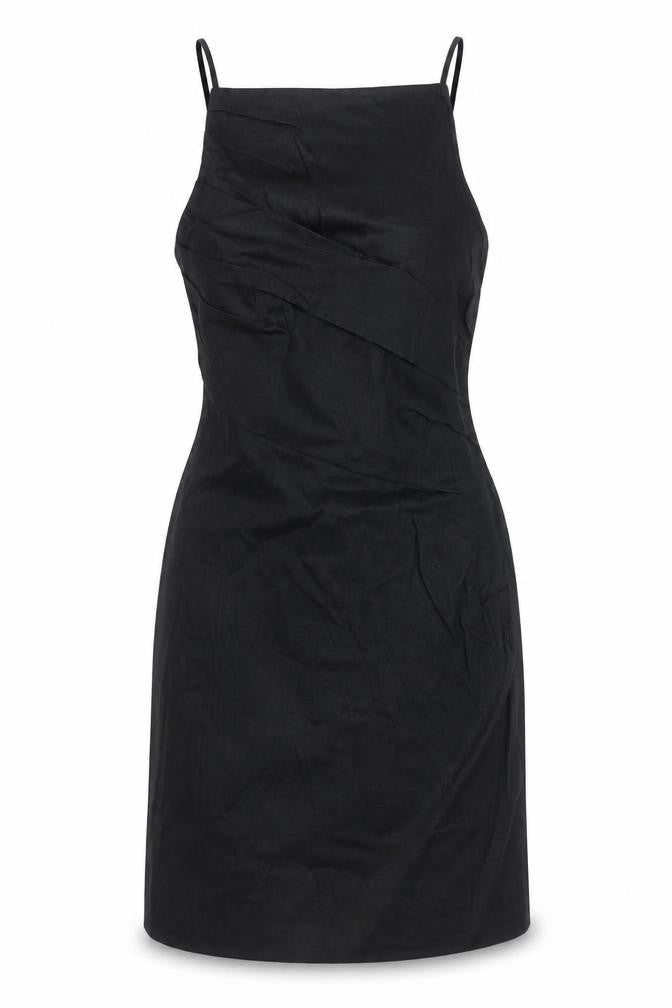 Zara Women Black Halter Bodycon Short Dress Size 12