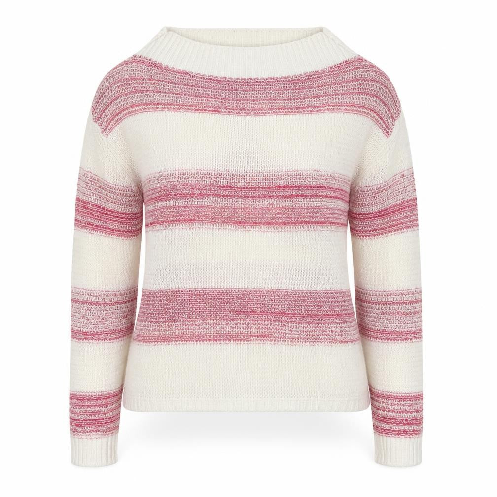 United Colors of Benetton Women's Multicoloured Striped Knit Jumper M