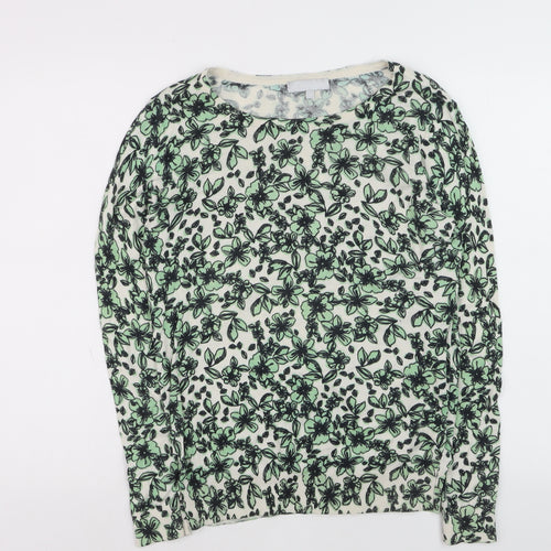 Red Herring Women's Multicoloured Floral Cotton Crew Neck Jumper M