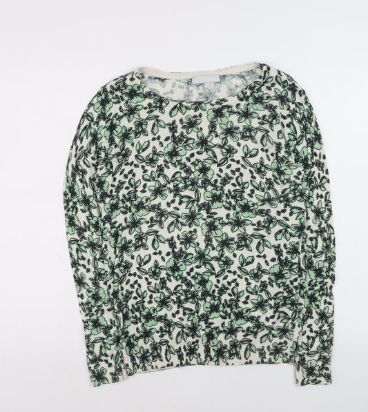Red Herring Women's Multicoloured Floral Cotton Crew Neck Jumper M
