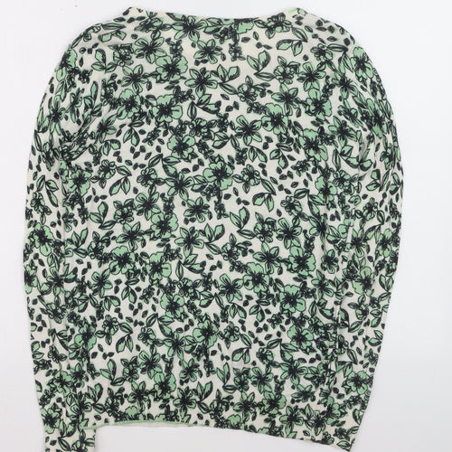 Red Herring Women's Multicoloured Floral Cotton Crew Neck Jumper M
