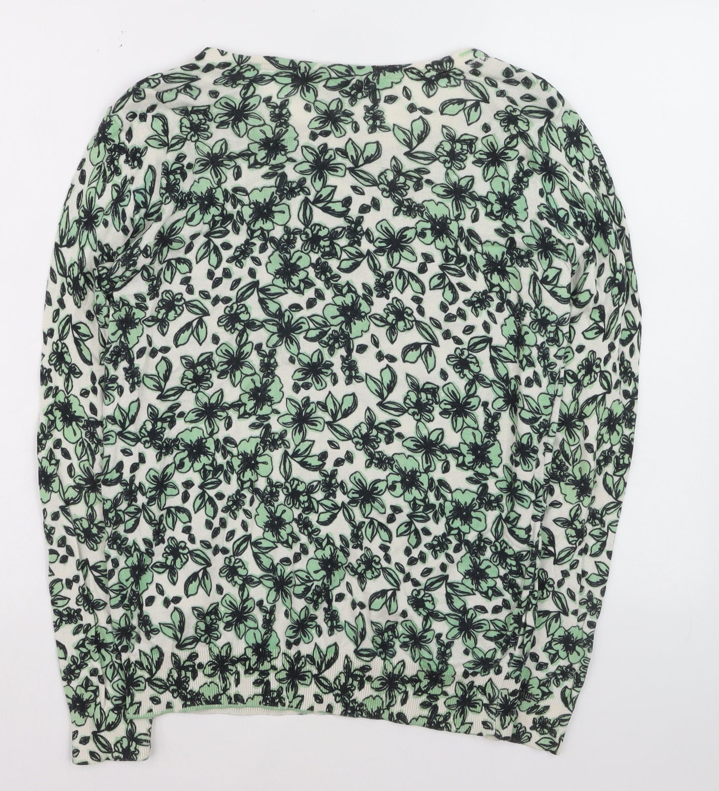 Red Herring Women's Multicoloured Floral Cotton Crew Neck Jumper M