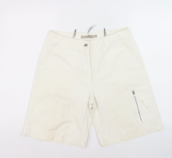 Zerres Men's Ivory Cotton Cargo Shorts Size L 40in