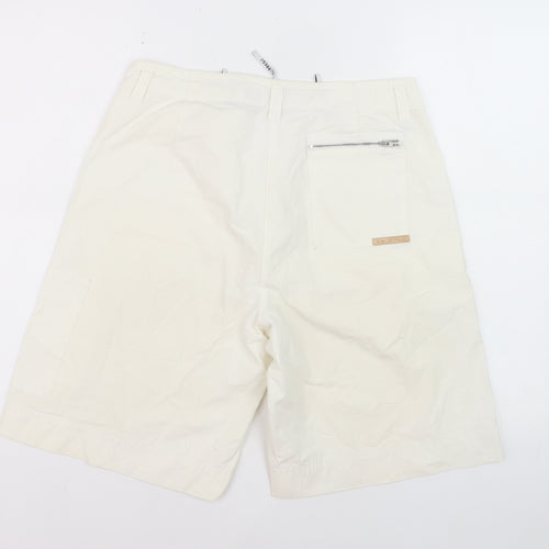 Zerres Men's Ivory Cotton Cargo Shorts Size L 40in