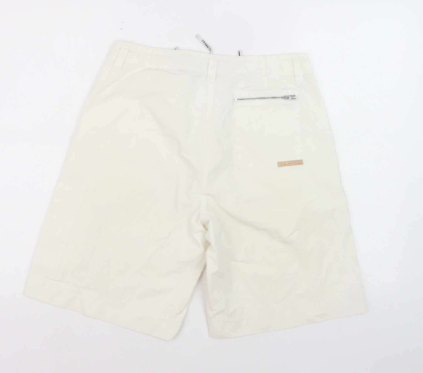Zerres Men's Ivory Cotton Cargo Shorts Size L 40in