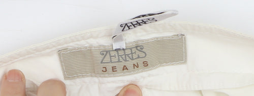 Zerres Men's Ivory Cotton Cargo Shorts Size L 40in