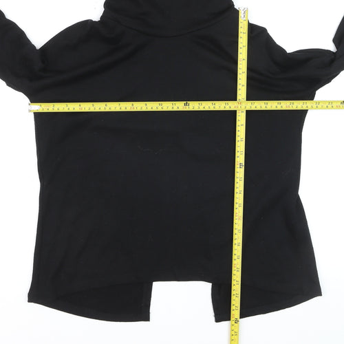 Mystify Womens Black Roll Neck Long Sleeve Pullover Jumper M
