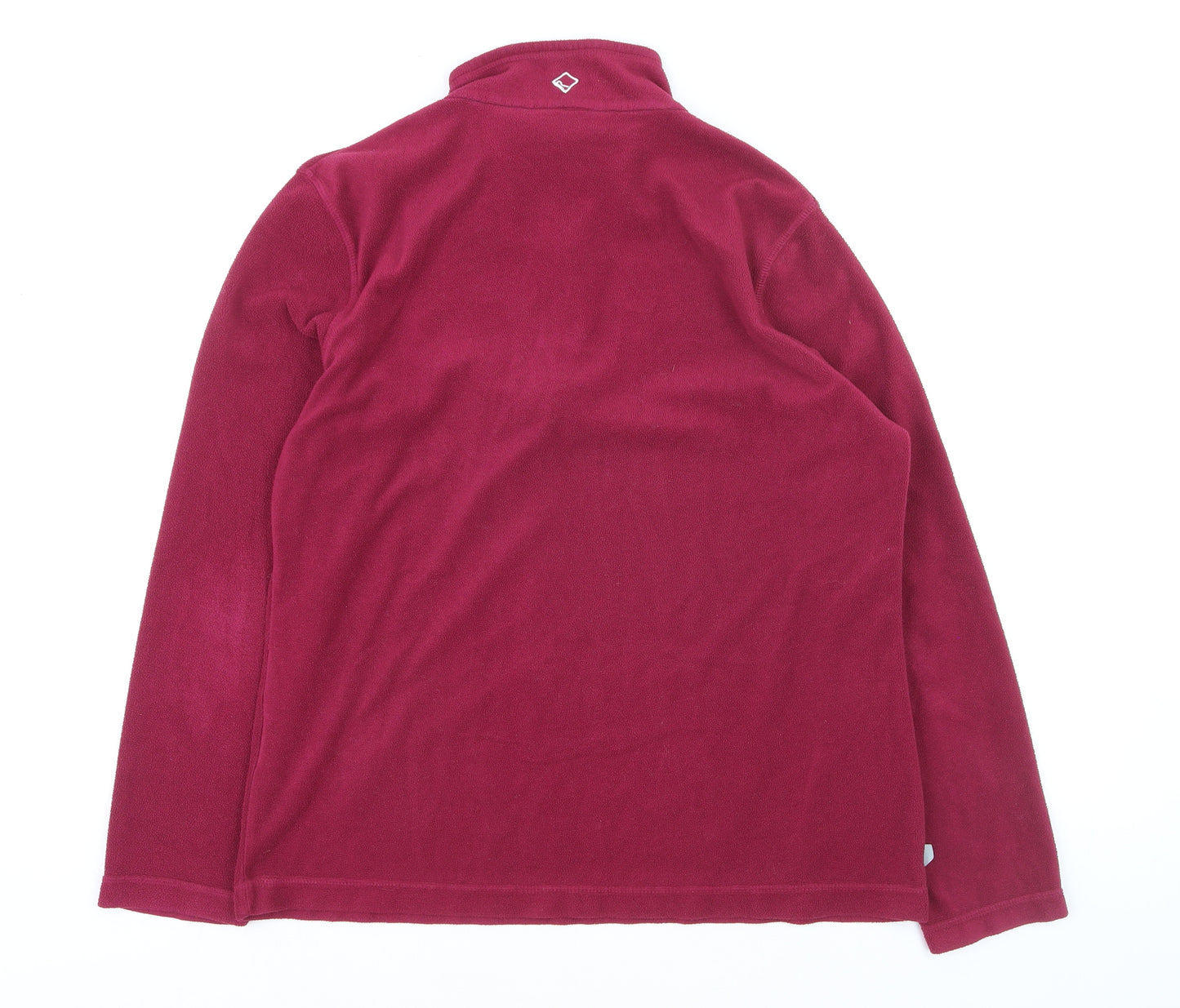 Regatta Great Outdoors Women Burgundy 1/2 Zip Fleece Pullover UK 14