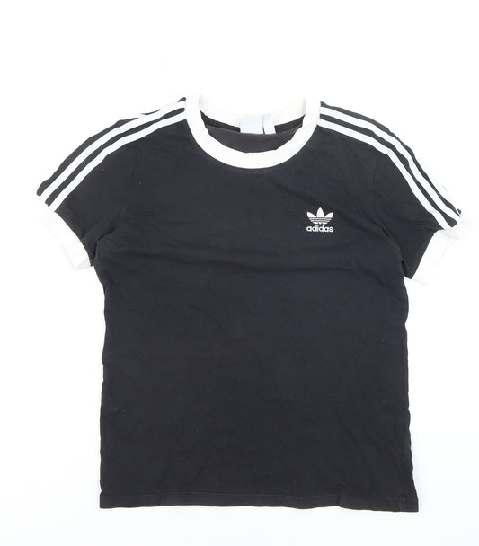 Adidas Unisex Black Crew Neck Short Sleeve T-Shirt Size M