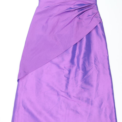 Hilary Morgan Women’s Purple Strapless Ball Gown Dress Size 18