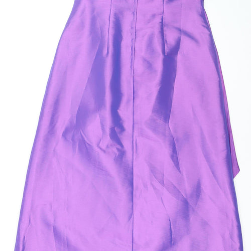 Hilary Morgan Women’s Purple Strapless Ball Gown Dress Size 18